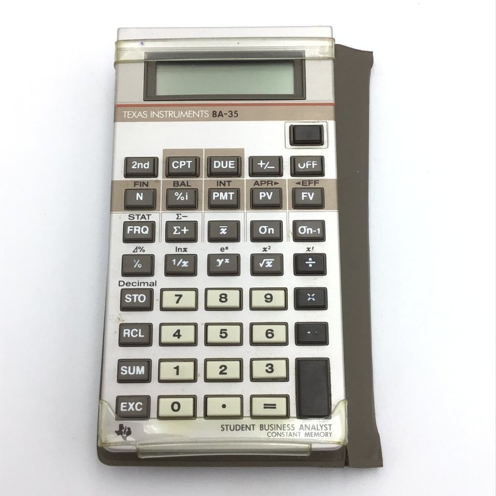 TEXAS INSTRUMENTS BUSINESS ANALYST BA-35 CALCULATOR